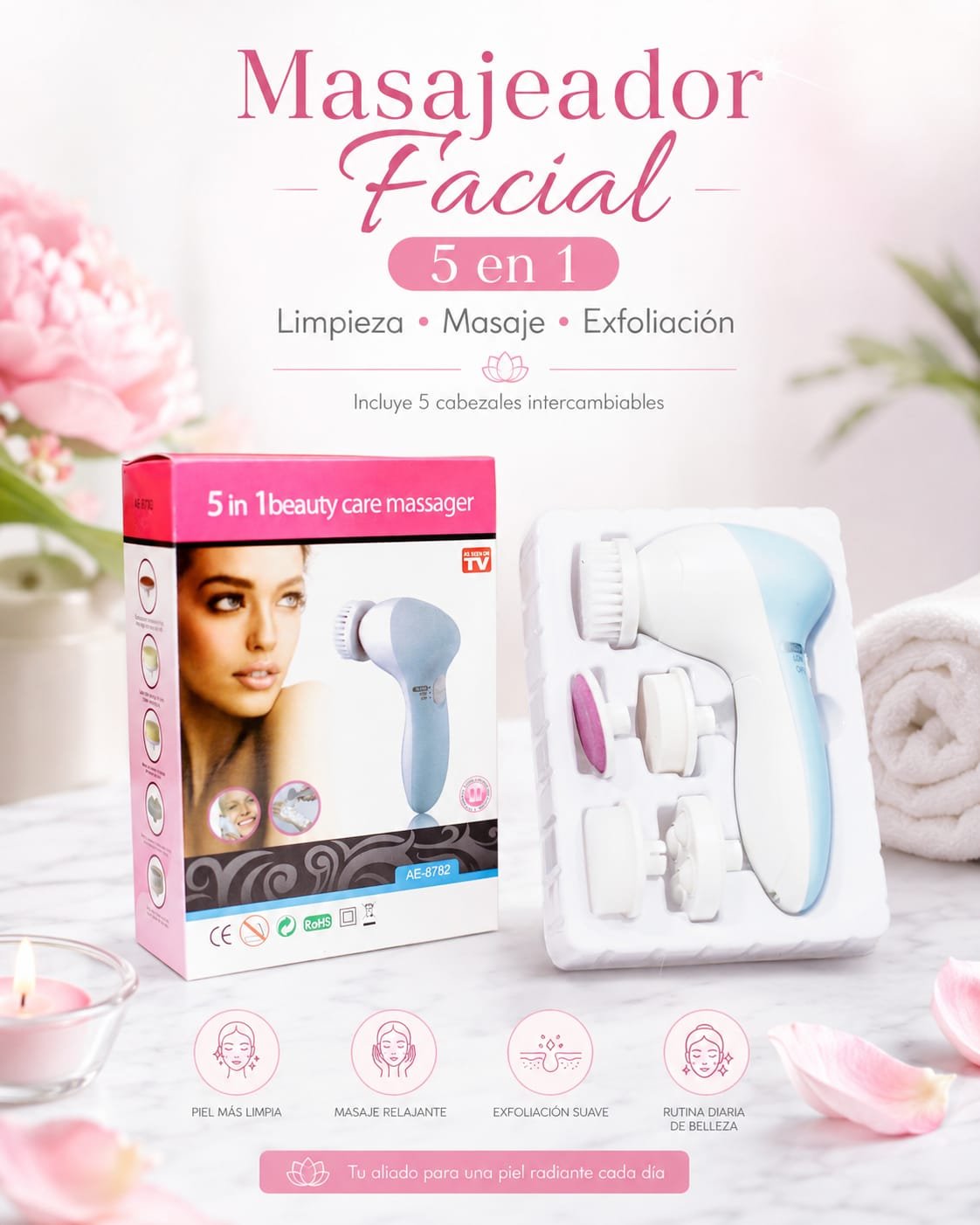 LIMPIADOR FACIAL 5 EN 1