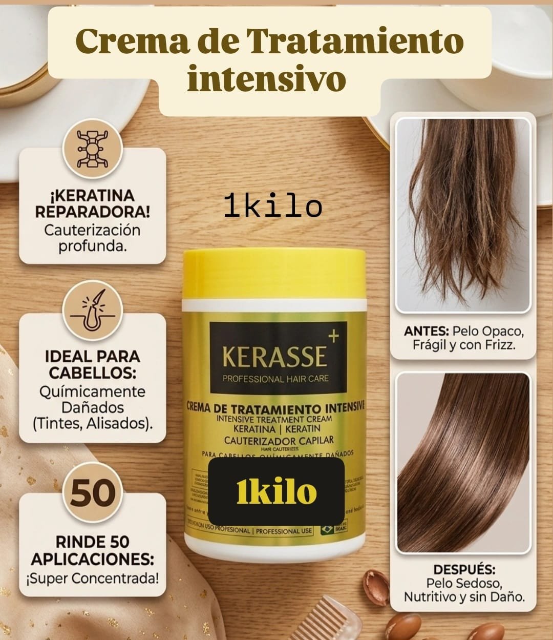 KERASSE TRATAMIENTO INTENSIVO KERATINA