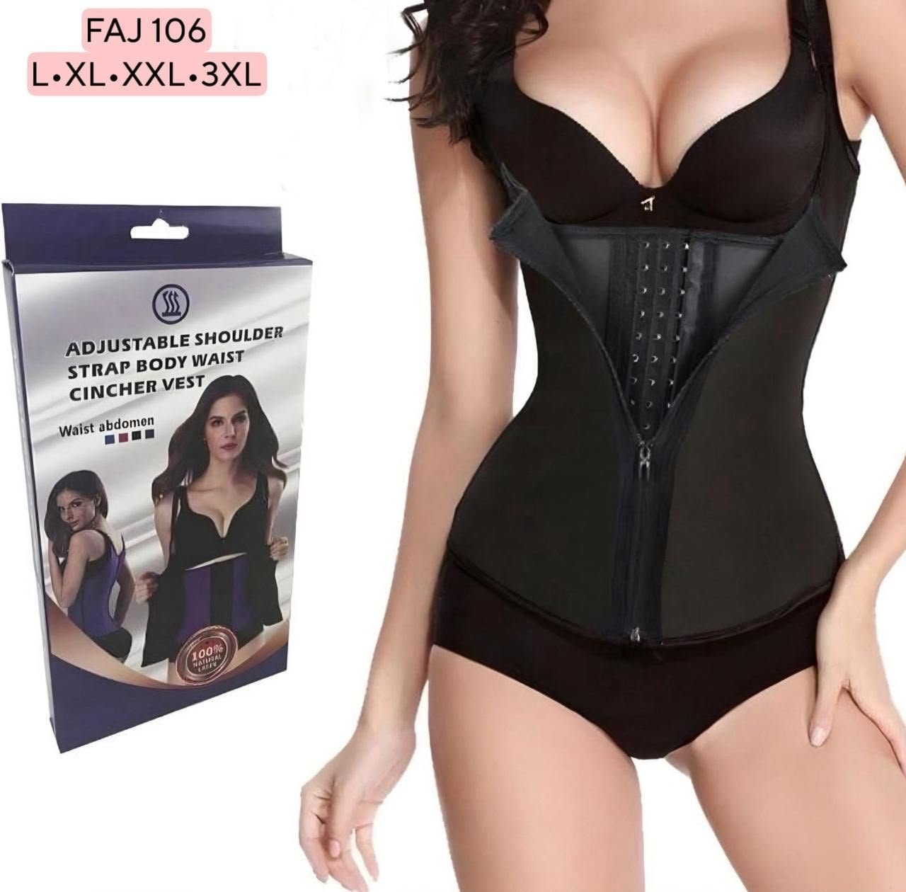 FAJA DOBLE AJUSTE CON BROCHE Y CIERRE