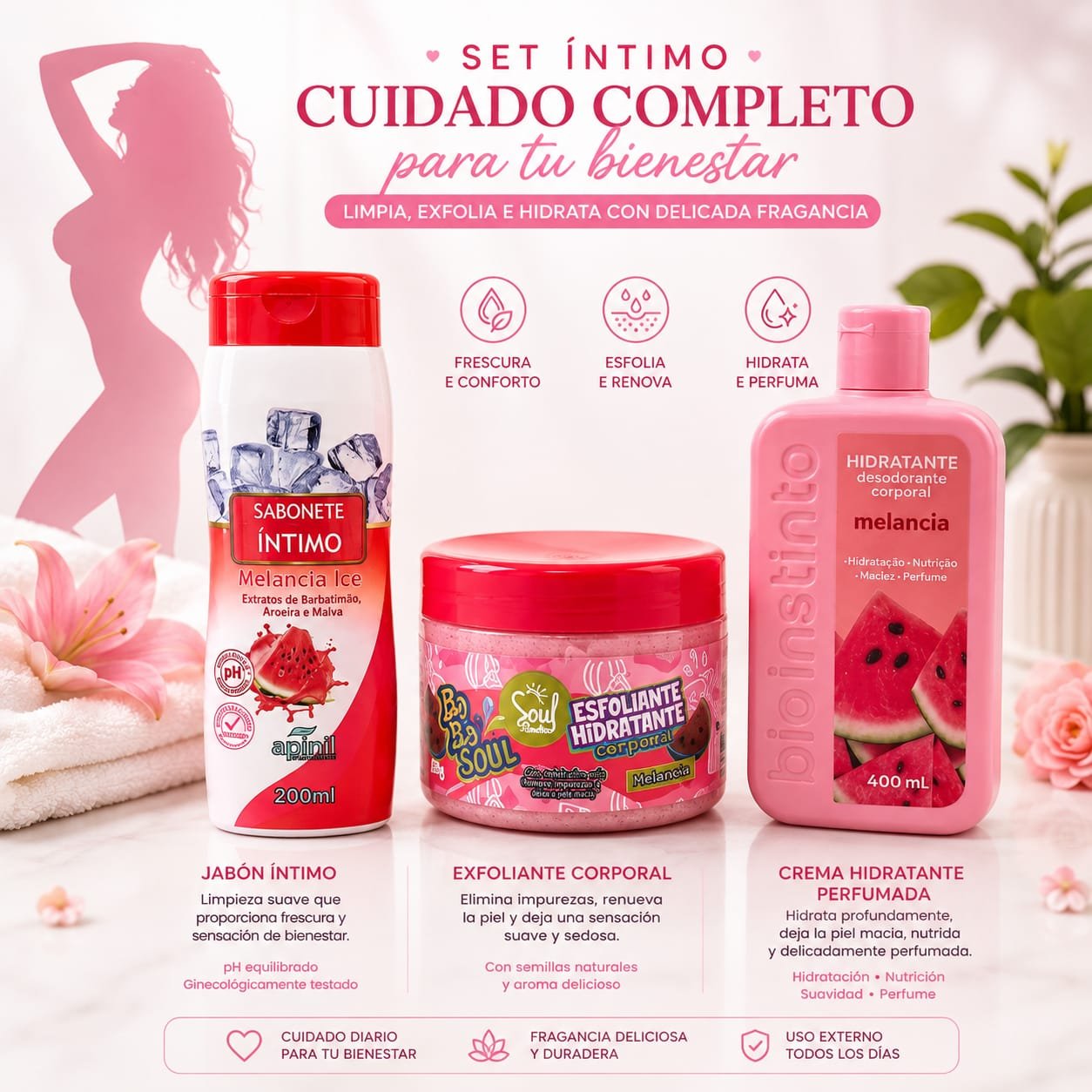 SET DE CUIDADO CORPORAL DE SANDIA