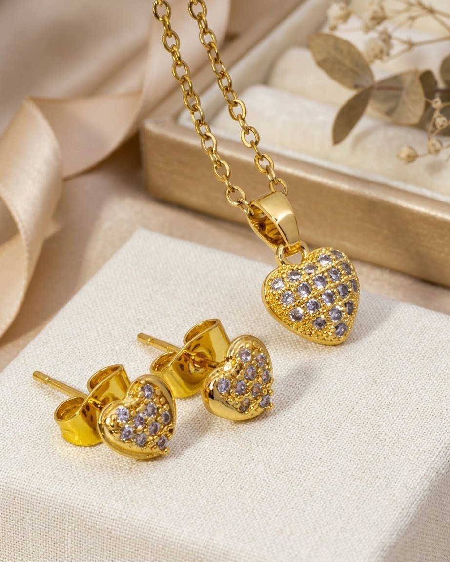 SET DE CADENITA+ARITOS DE ACERO