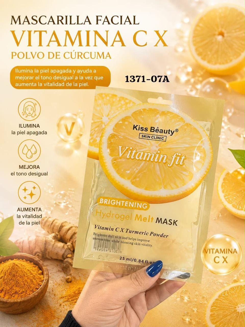 MASCARILLA CON VITAMINA C