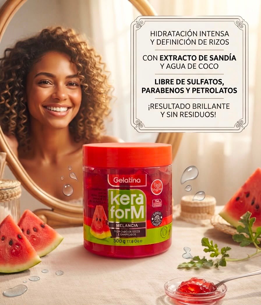 GEL PARA CABELLOS CON RIZOS CON AGUA DE COCO