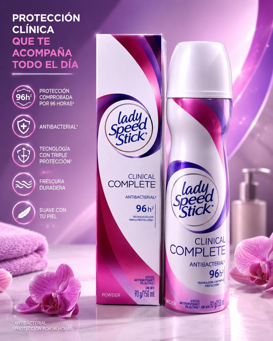 DESODORANTE LADY SPEED STICK EN AEROSOL