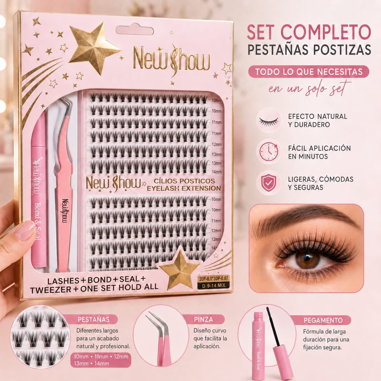 SET COMPLETO CON PEGAMENTO Y PINZA