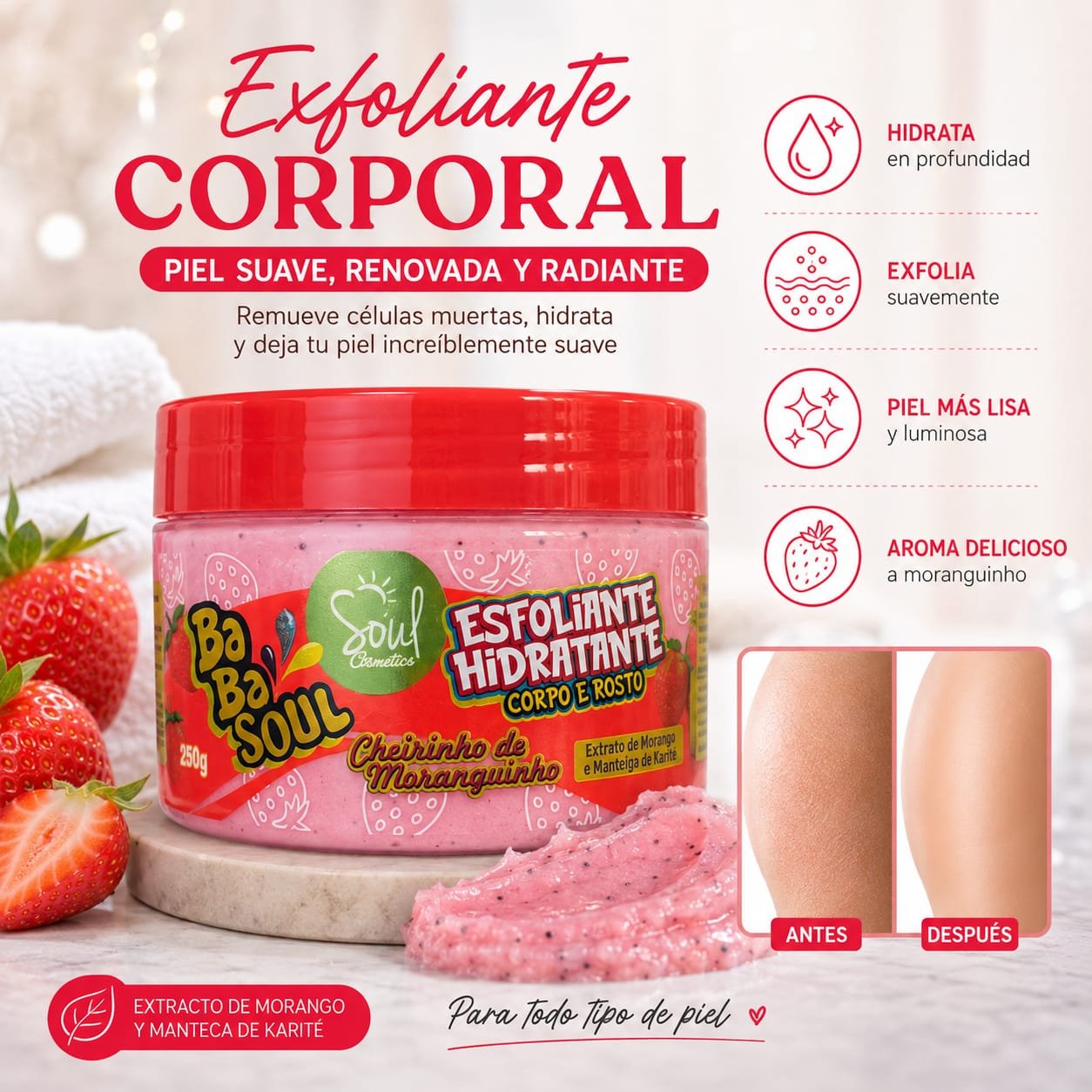 EXFOLIANTE CORPORAL POR 250grs.