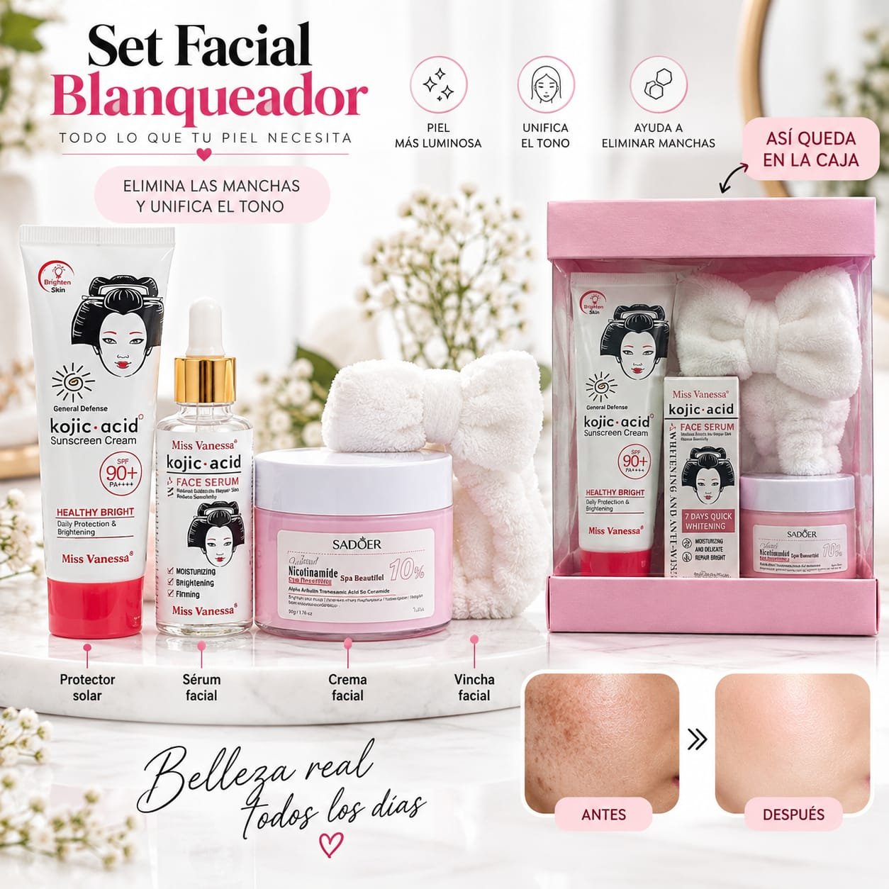 SET FACIAL BLANQUEADOR