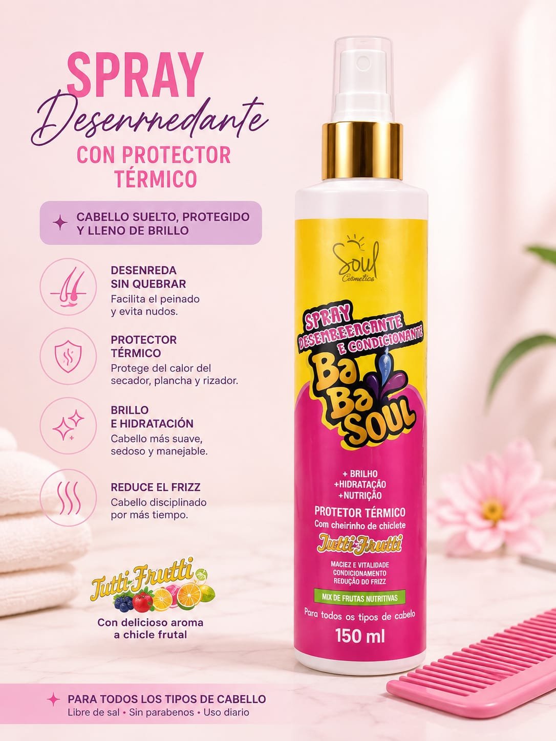 SPRAY DESENREDANTE CON PROTECTOR TERMICO